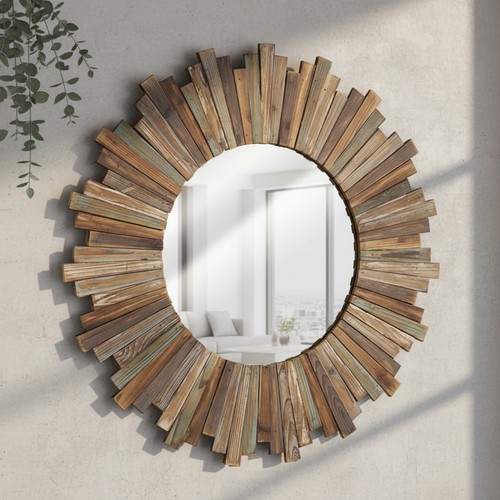 Wandspiegel holz deko - cm,