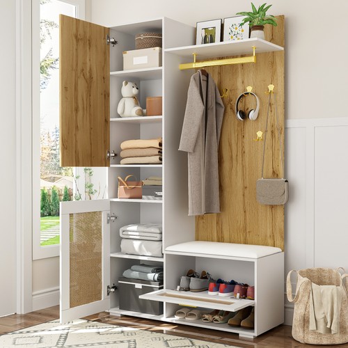 Garderoben set mit led - set,
