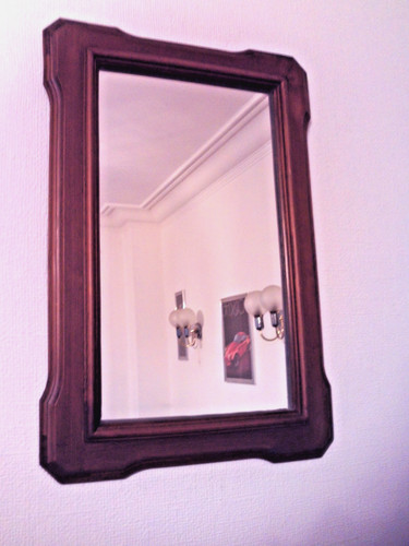 Wandspiegel vintage holz flur - holz,