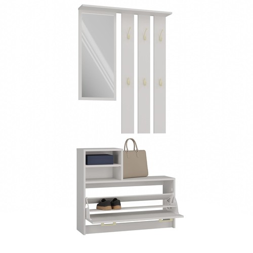 Flurgarderobe set spiegel - flurgarderobe,