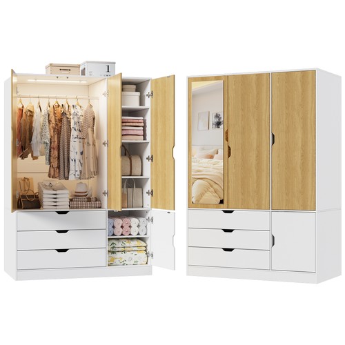 Kleiderschrank mit led licht - kleiderschrank,